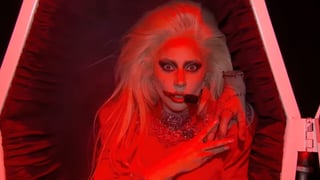 Image for Lady Gaga Channels Wednesday Addams&#8217; Gothic Glam in New &#8216;Abracadabra&#8217; Performance